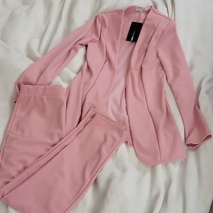 Fashion Nova Pink Pantsuit. Never Worn.